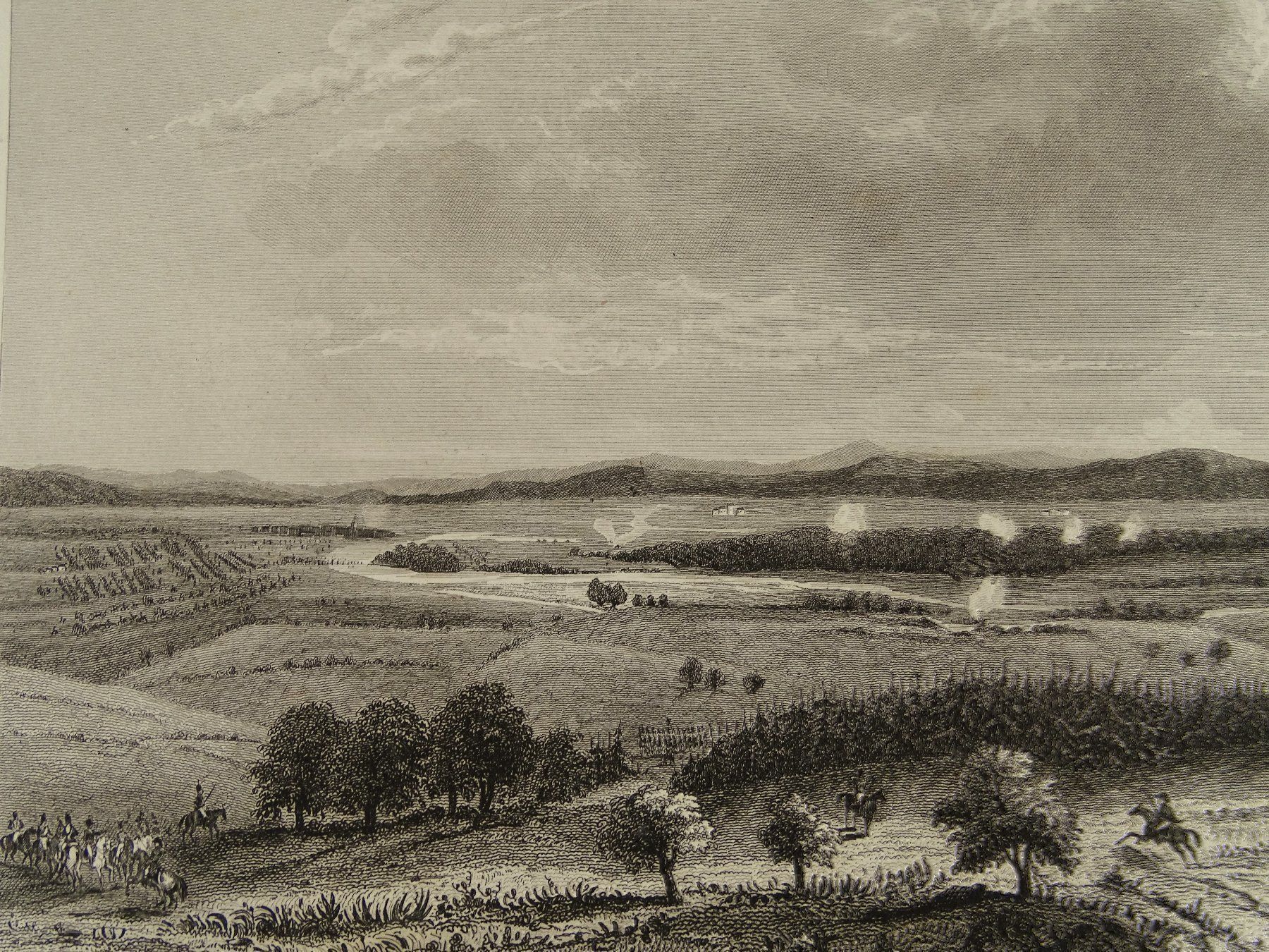 Incisioni: PASSAGE DE LA LIMMATH STAHLSTICH UM 1840 – Usato da Grüningen venduto da Kartensammler 2